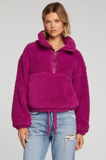berry pink pullover