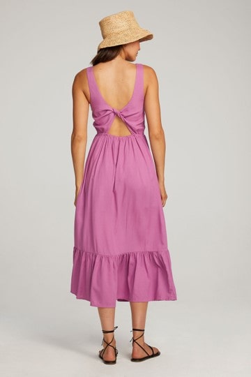 violet maxi dress