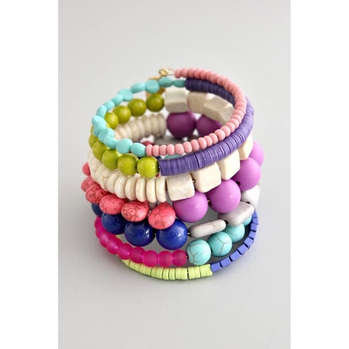 multi-colored wrap bracelet