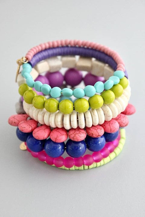 multi-colored wrap bracelet