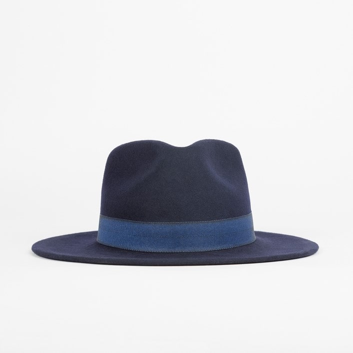 Blue Felt Hat