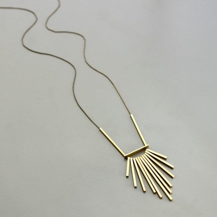 Brass Long Necklace