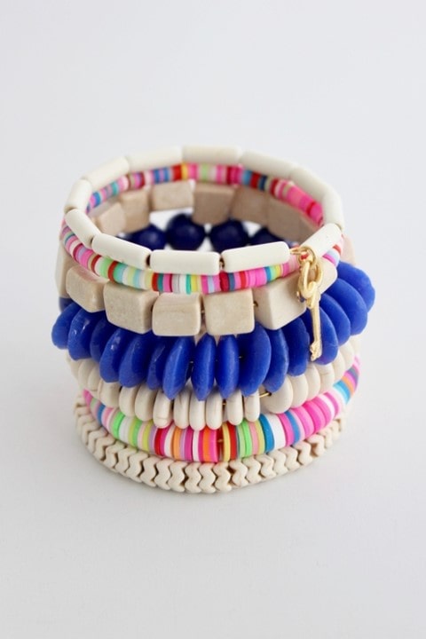 bright colored wrap bracelet