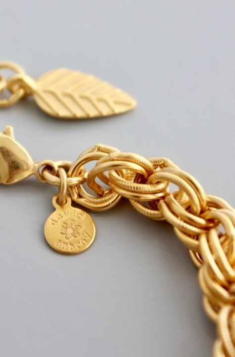 gold rope chain bracelet