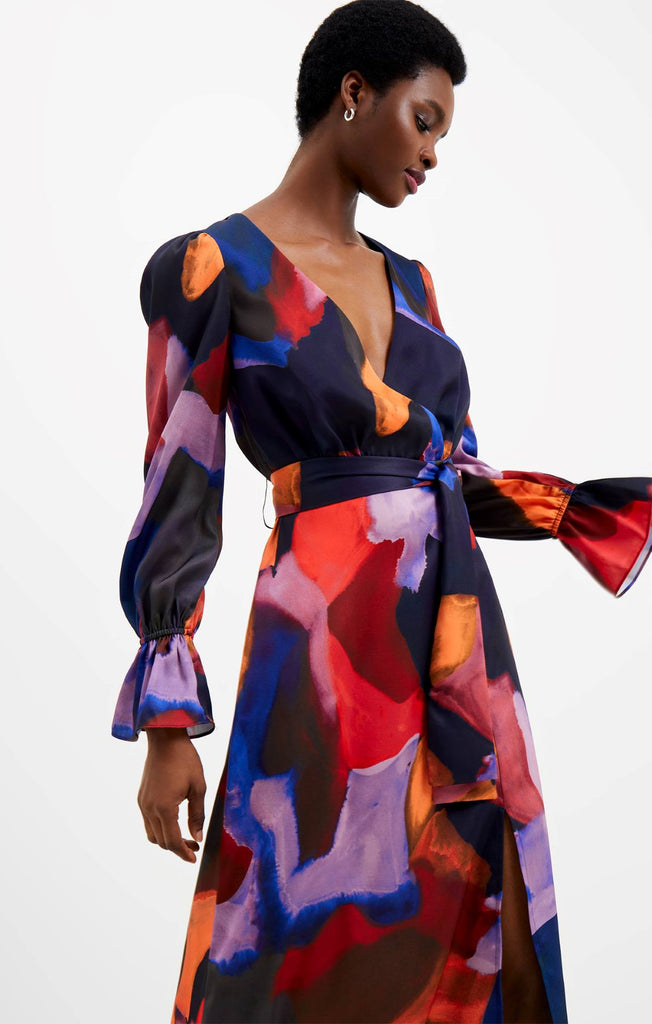 bold color maxi dress