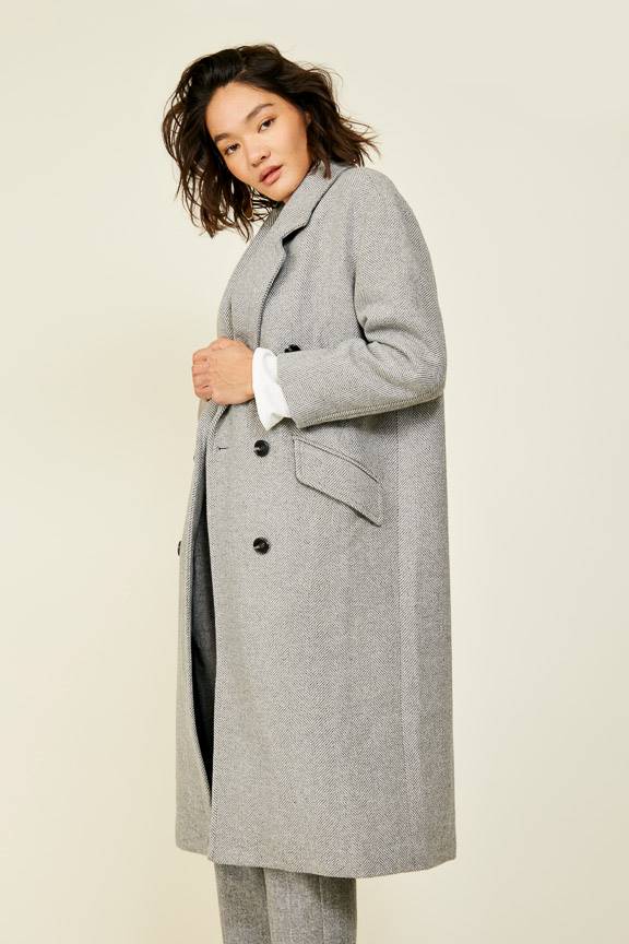 Long Heather Gray Coat