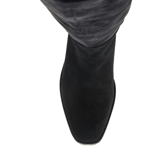 black suede boot